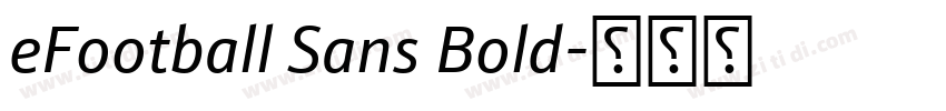 eFootball Sans Bold字体转换